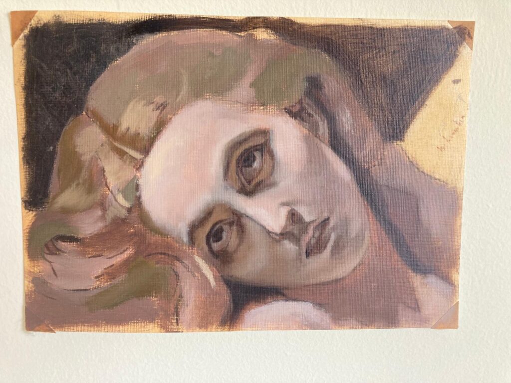Oil painted portrait commission