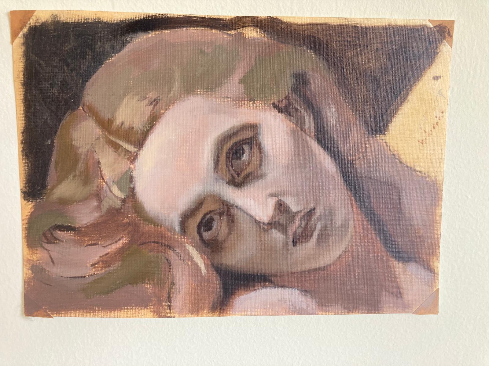 Oil painted portrait commission