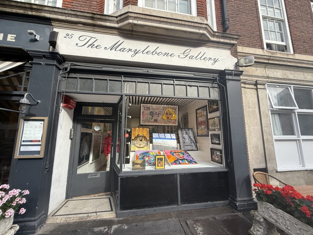 My paintings at the Marylebone Gallery