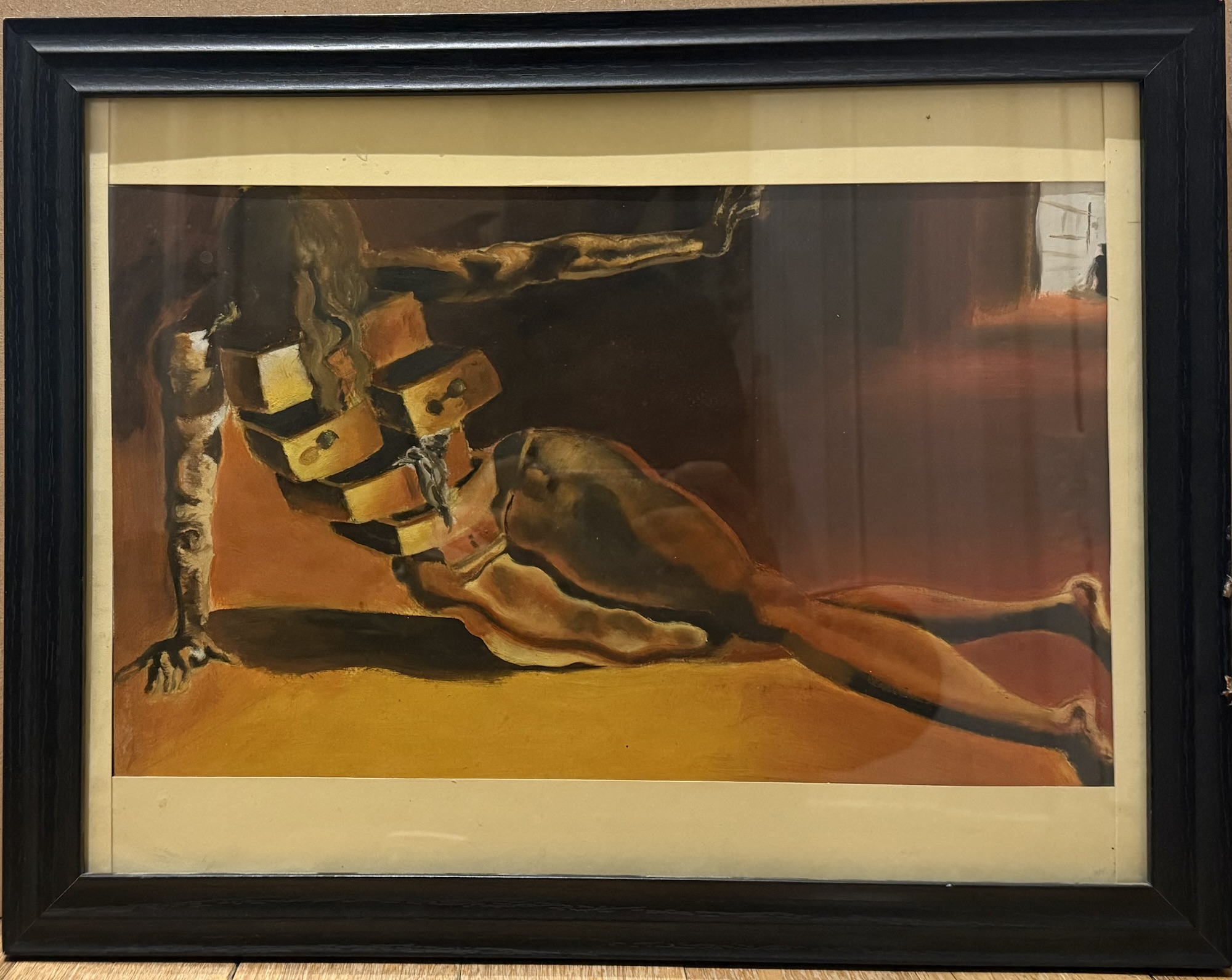 The Anthropomorphic Cabinet (after Dalí), oil on panel by Aalim Chowdhry