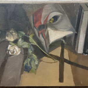 Venice Mask, oil on canvas by Aalim Chowdhry
