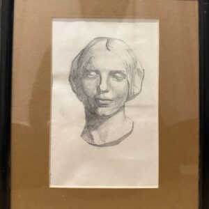 L'Inconnue de la Seine (Bargue study), graphite on paper by Aalim Chowdhry